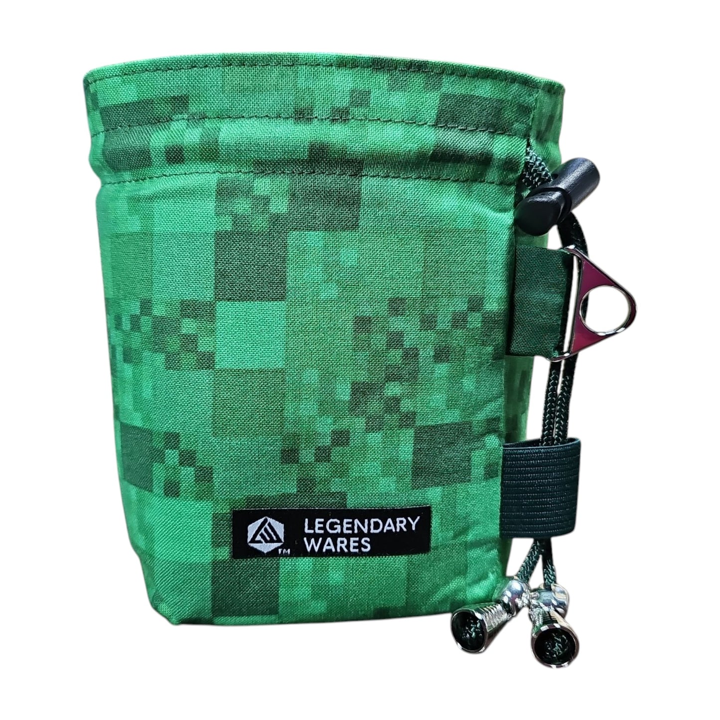 Green Pixels Dice Bags