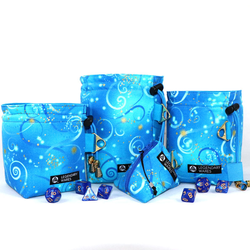 Blue Sky Swirl Dice Bags