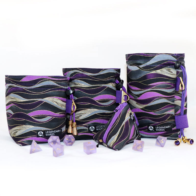 Black and Purple Midnight Waves
