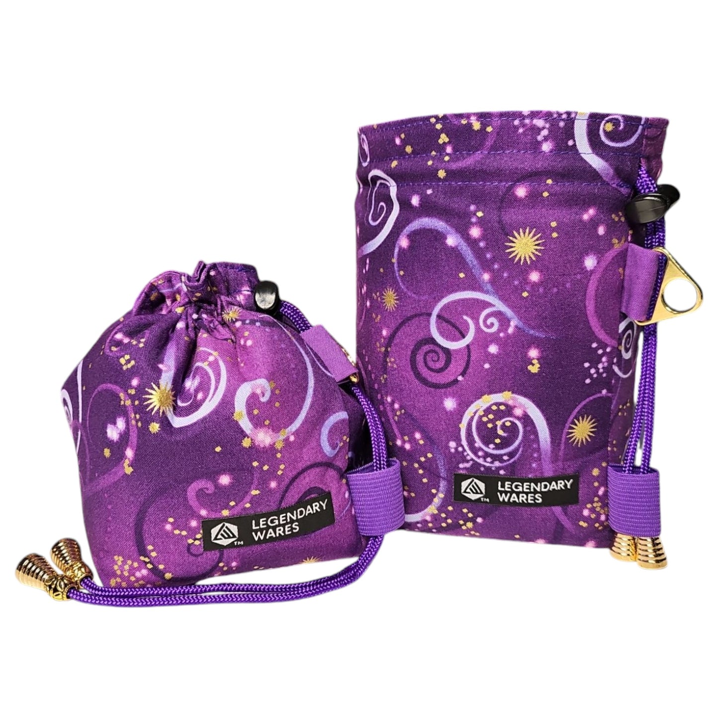 Celestial Swirl Dice Bag-Dark Purple
