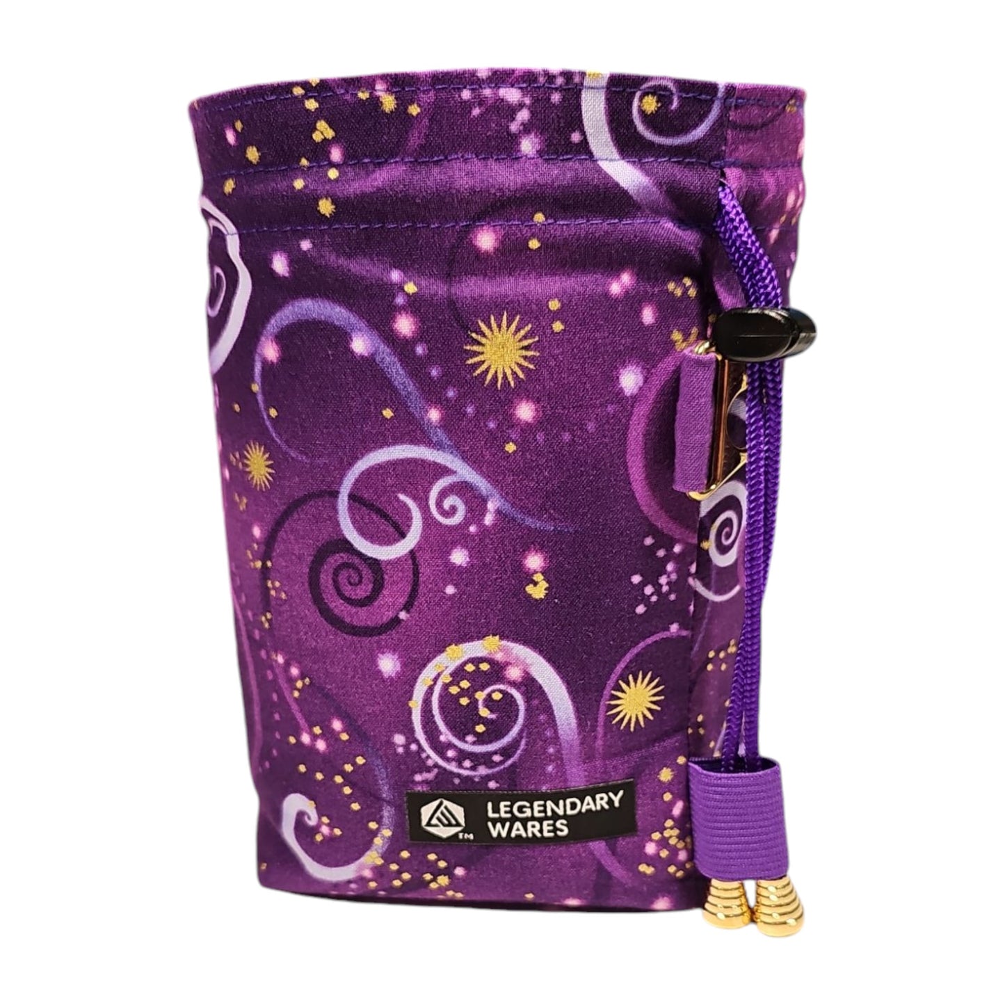 Celestial Swirl Dice Bag-Dark Purple, Large