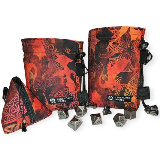 Dice Bags for Dungeons & Dragons - Red Dragons