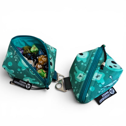 Green Gelationous Cube Dice Bags