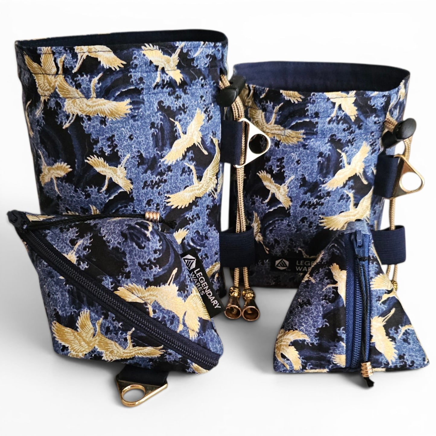 Golden Crane Dice Bag