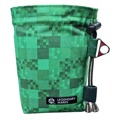 Green Pixels Dice Bags