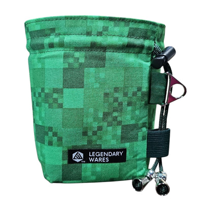 Green Pixels Dice Bags