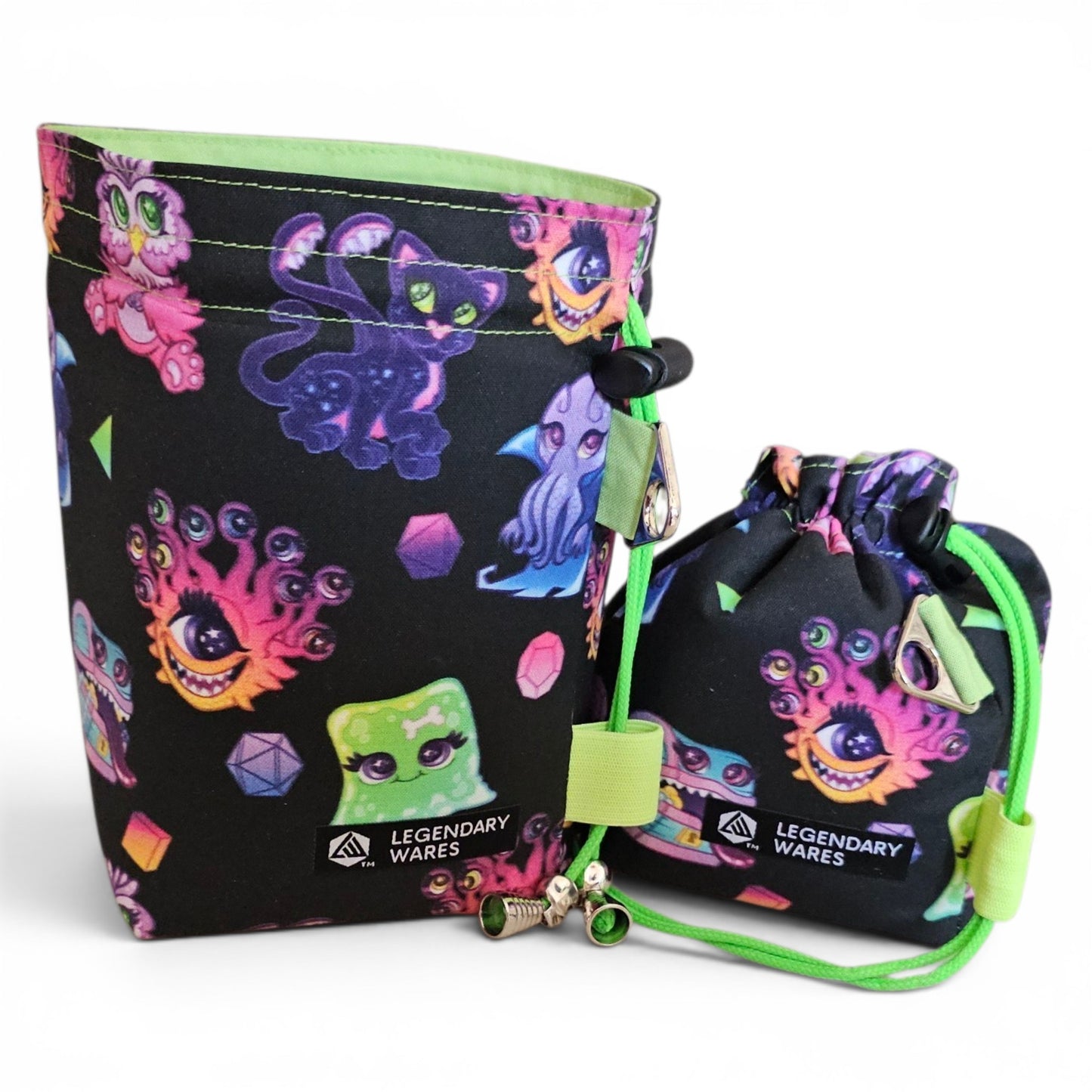 Kawaii Cuties Neon Dice Bags