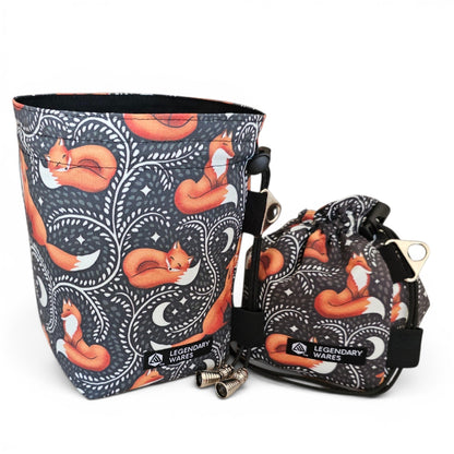 Sleepy Foxes Dice Bags