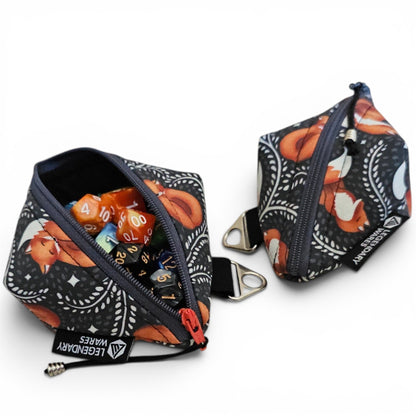 Sleepy Foxes Dice Bags