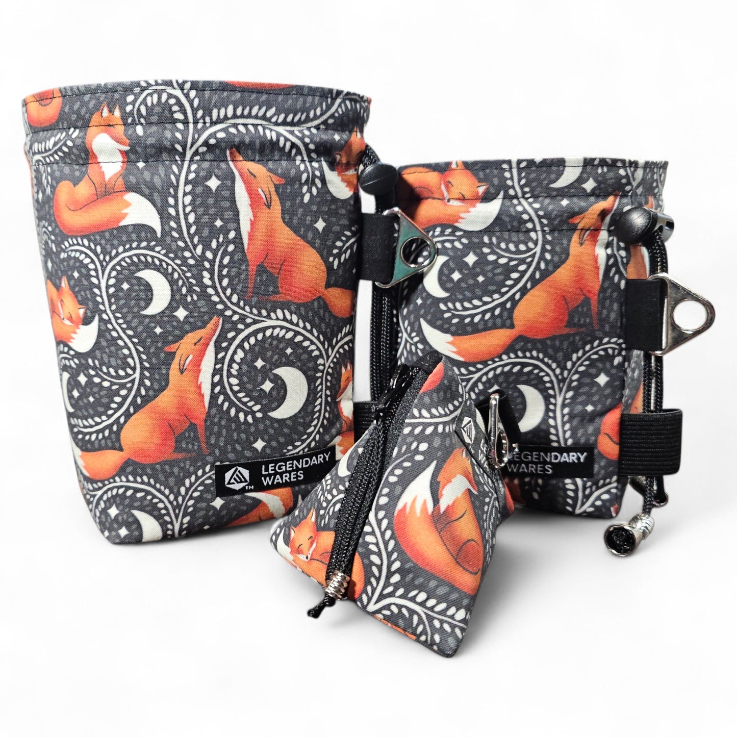 Sleepy Foxes Dice Bags