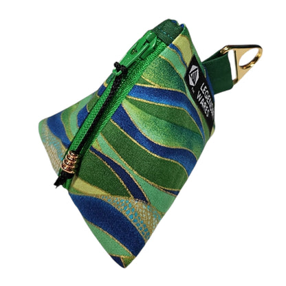 Wandering Waves Dice Bags-green, D4 triangle