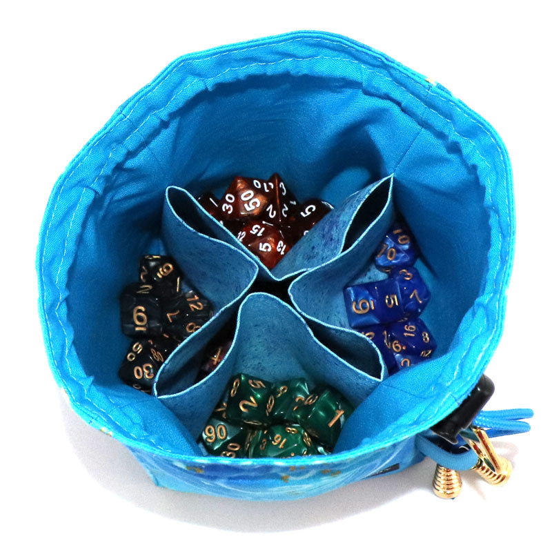 Blue Sky Swirl Dice Bags