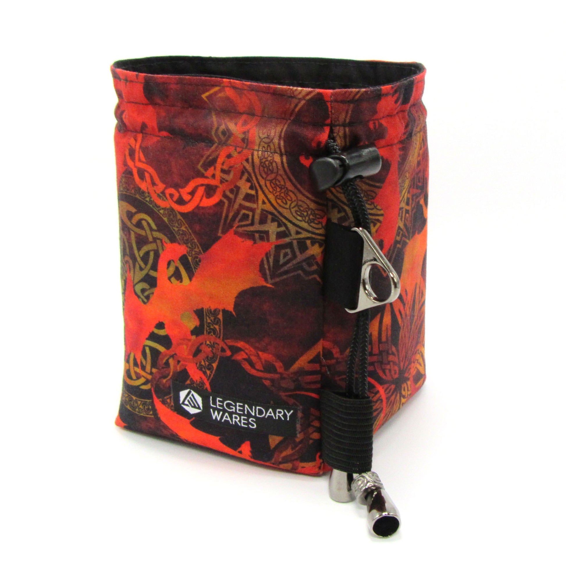 Medium Dice Bags for Tabletop Games | Red Flying Dragons